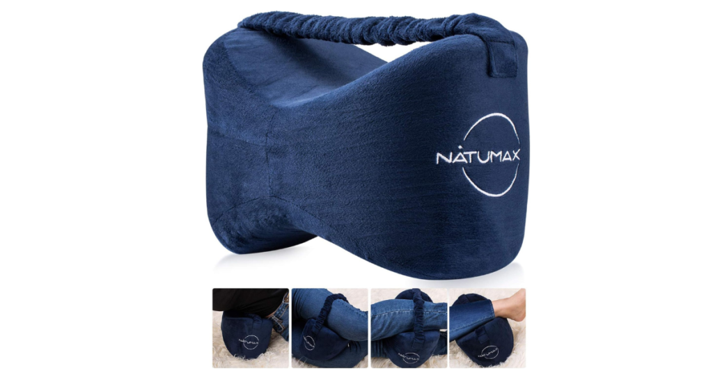 Ultimate relief with NATUMAX Knee Pillow for sciatica & back pain!